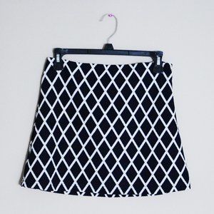 Forever 21 · Navy/white diamond print skirt · S